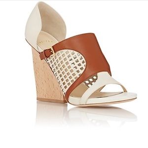 Maiyet Laser-Cut Natalie Wedge Booties